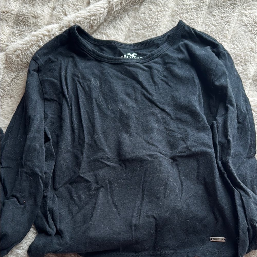 Hollister Black Casual Long Sleeve Shirt